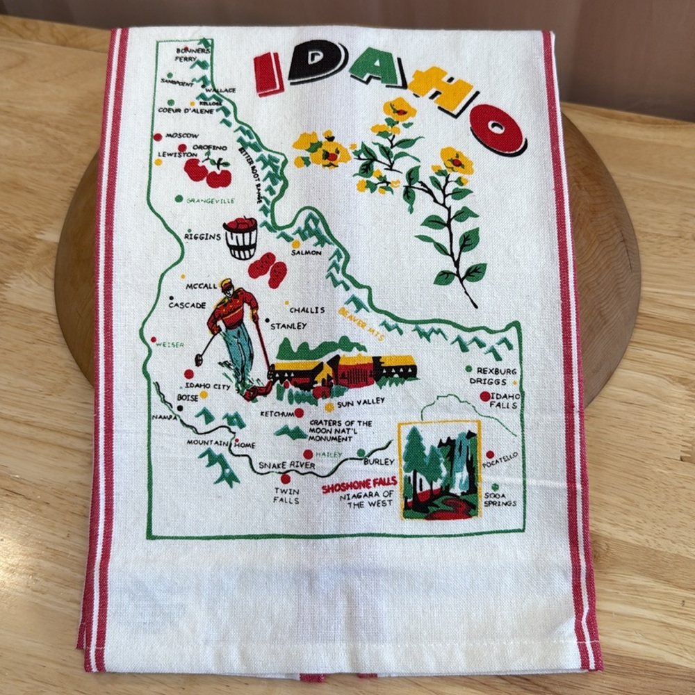 Idaho Kitchen Dish Towel The Geography Collection